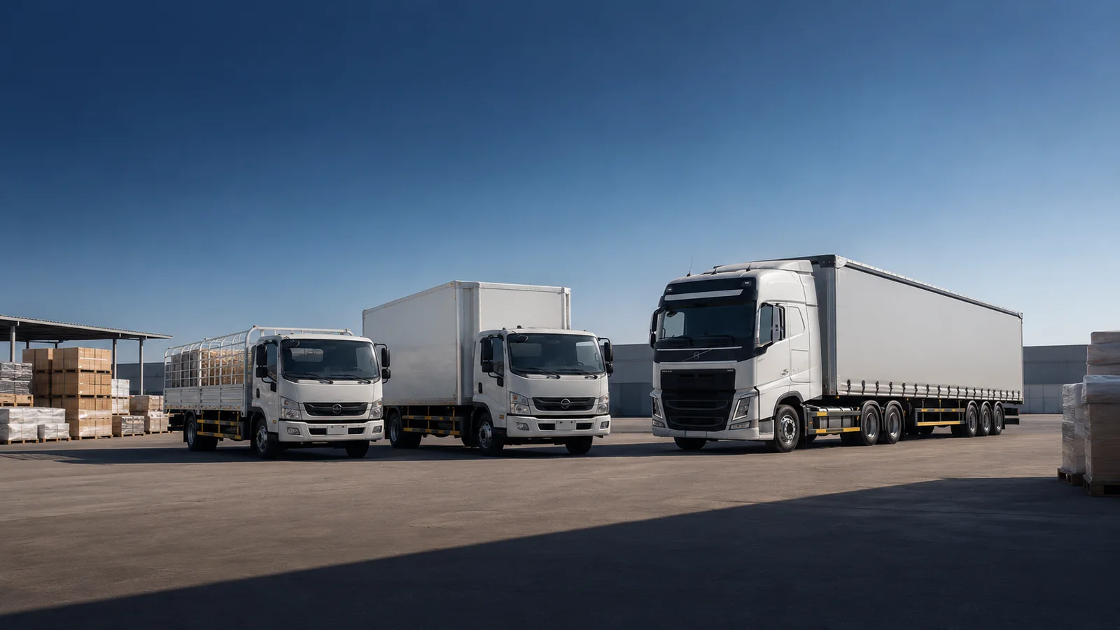 Modern cargo truck representing the right vehicle choice for a shipment