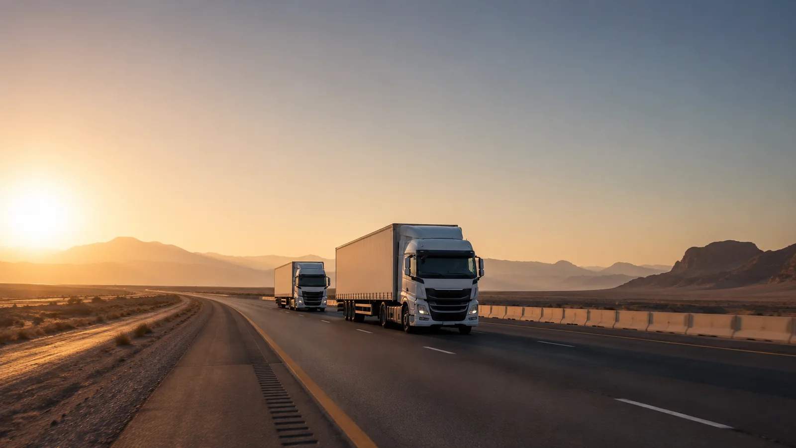 Truck fleet ready for intercity cargo trips across Saudi Arabia